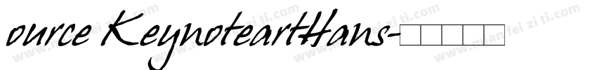 ource KeynoteartHans字体转换